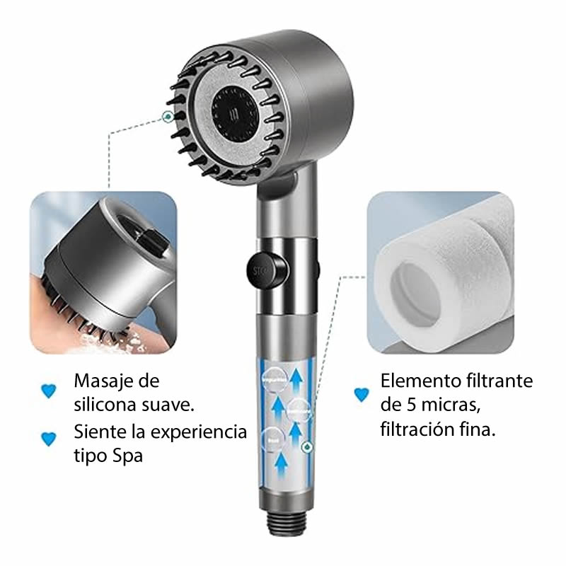 Cabezal Ducha+ Alfombra Absorbente Pack